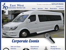 Tablet Screenshot of eastwestlimos.com